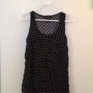 Polka dot dressy tank top